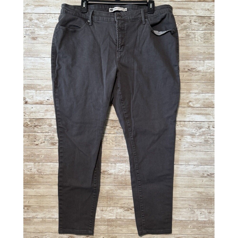 Levis Legging Gray Jeans Womens 20W Tapered Leg Button Zip Pockets